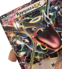 Pokemon Rayquaza EX XY69 Shiny Black Star Promo Holo Rare Card DMG TCG PSA - Image 4