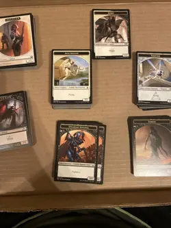 220 MAGIC THE GATHERING MTG CARDS BULK LOT ALL TOKEN CARDS - Image 1