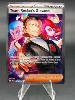 2025 Pokemon Destined Rivals Team Rocket's Giovanni #238/182 SIR NM/M - Image 1