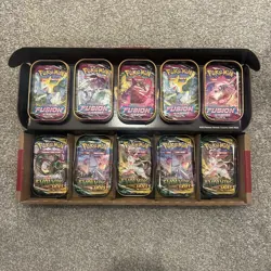 Pokemon TCG Kanto Friends Mini Tin 5-Pack Bundle (10 Booster Packs FS + ES) - Image 1