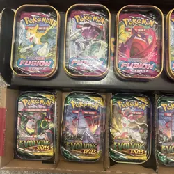 Pokemon TCG Kanto Friends Mini Tin 5-Pack Bundle (10 Booster Packs FS + ES) - Image 2