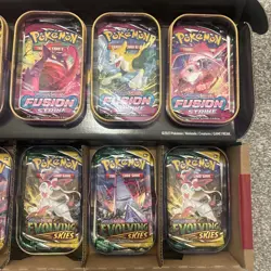 Pokemon TCG Kanto Friends Mini Tin 5-Pack Bundle (10 Booster Packs FS + ES) - Image 3