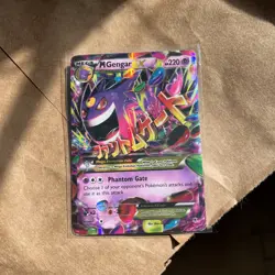 Pokemon Mega M Gengar EX Holo Card 35/119 Phantom Forces XY - Image 1