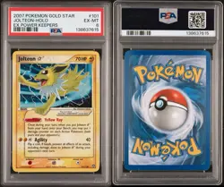 Pokemon 2007 EX Power Keepers Gold Star #101 Jolteon-Holo PSA 6 - Image 3