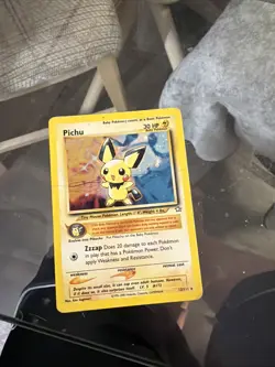 Pokemon TCG Pichu Holo Rare Neo Genesis 12/111 Damaged Condition - Image 3