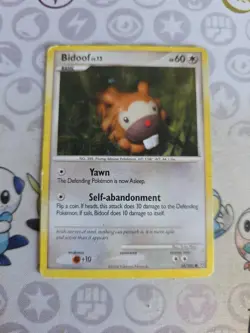 Bidoof Stormfront 54/100 Pokemon Card - Image 1