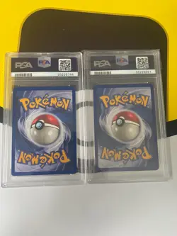 1999 Pokemon Fossil 1st Edition Omanyte #52/62 PSA 9 & Omastar #40/62 PSA 8 - Image 2