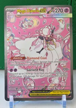 Pokemon Mega Diancie EX 282/217 XY: Ancient Origins Secret Rare Full Art Holo - Image 1