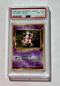 Pokemon PSA 8 NM-MT Mr. Mime Japanese Jungle Holo Rare - Image 1