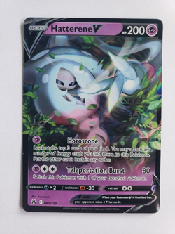 Pokemon TCG Hatterene V Crown Zenith 065/159 Holo Ultra Rare free shipping - Image 1