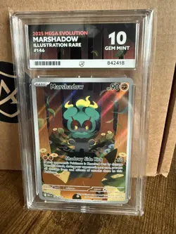 Pokemon TCG Marshadow 146/132 Mega Evolutions ACE 10 Perfect Subgrades - Image 1