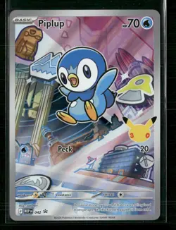 Piplup - 042 042 Holo Promo ME: Mega Evolution Promo Pokemon Near Mint - Image 1