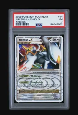 Pokemon Arceus Lv.X Platinum Arceus Ultra Rare #94 PSA 7 Low Pop NEW CERT - Image 1