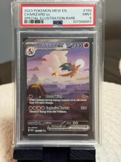 CHARIZARD EX PSA 9 199/165 Pokemon 151 SV SIR 2023 Pokemon - Image 1