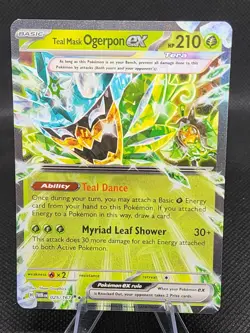 Teal Mask Ogerpon Ex 25/167 Pokemon TCG S&V Twilight Masquerade Double Rare Holo - Image 1