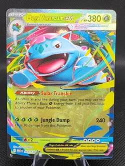 Pokemon Mega Venusaur ex Mega Evolution 003/132 Holo Double Rare - NM - Image 1