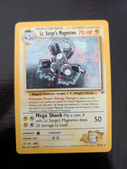2000 Pokemon Gym Heroes Lt. Surge's Magneton Holo Rare Swirl 8/132 NM-NMMT - Image 1