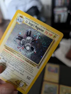 2000 Pokemon Gym Heroes Lt. Surge's Magneton Holo Rare Swirl 8/132 NM-NMMT - Image 2