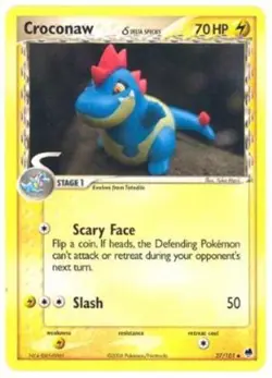 Lightly Played Croconaw (Delta Species) - 27/101 - Uncommon Pokemon Dragon Front - Image 1