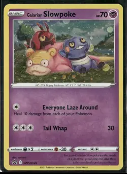 Pokemon - Galarian Slowpoke SWSH126 Promo Cosmos Holo LP - Image 1