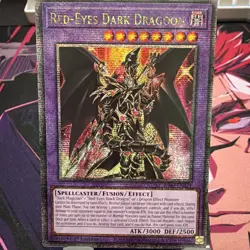 RED-EYES DARK DRAGOON - QUARTER CENTURY SECRET RARE RA02-EN021 YUGIOH! - Image 1