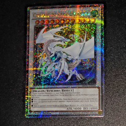Yugioh TCG Cosmic Blazar Dragon Quarter Century Secret Rare MP24-EN029 NM/LP - Image 1