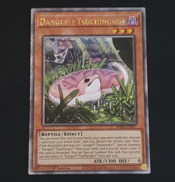 Yugioh TCG Danger!U TsuchinokoU Quarter Century Secret Rare RA04-EN027 NM 1st - Image 4