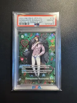 2024 One Piece OP09 119 Donquixote Rosinante SP Alternate Art PSA 10 - Image 1