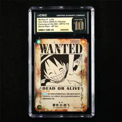 CGC 10 PRISTINE 2025 One Piece CHN Monkey D. Luffy OP13-118 SEC SP Ver. - Image 1