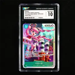 CGC 10 GEM MINT 2025 One Piece JPN Perona OP14-033 SR - Image 2