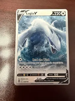 Pokemon TCG World Championship Decks Lugia V 138/195 Ultra Rare Exclusive 2022 - Image 1