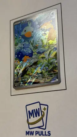 Pokemon Ducklett 109/086 Sv: White Flare Illustration Rare Full Art Holo TCG - Image 3