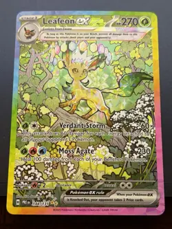 Pokemon TCG Prismatic Evolutions #144/131 Leafeon ex Special Illustration Rare - Image 1