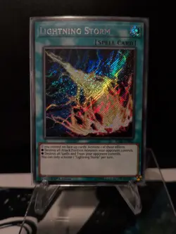 Lightning Storm IGAS 1st Ed Secret Rare Yu-Gi-Oh Card, Near Mint! - Image 1