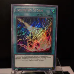 Lightning Storm IGAS 1st Ed Secret Rare Yu-Gi-Oh Card, Near Mint! - Image 1