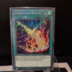 Lightning Storm IGAS 1st Ed Secret Rare Yu-Gi-Oh Card, Near Mint! - Image 1