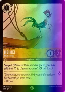 Lorcana Heihei - Boat Snack (9/108) Disney Lorcana Promo Cards NM FOIL- Promo - Image 1