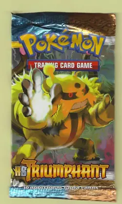 Pokemon "HGSS Triumphant" 10-Card Sealed Booster Pack (Electivire ) X1 - Image 1