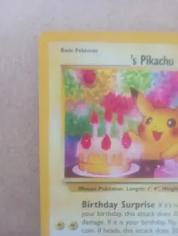 Pokemon Card- _’s Pikachu - Birthday Promo- 25 Celebrations Promo - Near Mint - Image 3