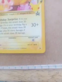 Pokemon Card- _’s Pikachu - Birthday Promo- 25 Celebrations Promo - Near Mint - Image 5