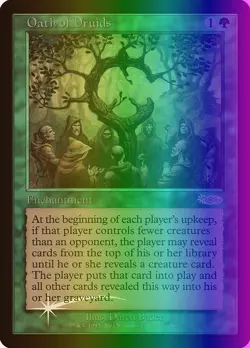 MTG Magic the Gathering Oath of Druids (2/2) Judge Gift Cards 2001 LP FOIL - Image 1
