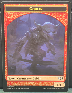 Goblin Token 004/013 Ravnica Allegiance Card Game Near Mint MTG Creature 1/1 Red - Image 1