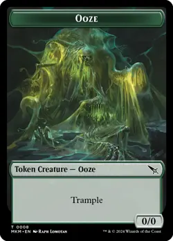 Normal - Ooze // A Mysterious Creature Double-Sided Token - 8 // 21 - NM - EN - Image 1