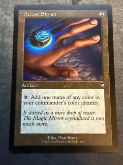 Arcane Signet (Retro Frame) Commander: the Brothers' War Regular Artifact MTG NM - Image 1