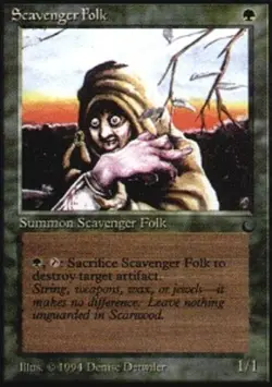 4 x Scavenger Folk - The Dark - NM-Mint - MTG - Image 1