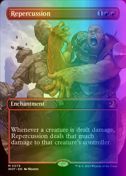 MTG Repercussion (78/103) Wilds of Eldraine Enchanting Tales LP FOIL - Image 1