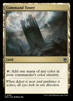 MTG Magic the Gathering Command Tower (156/208) Wilds of Eldraine Commander LP - Image 1