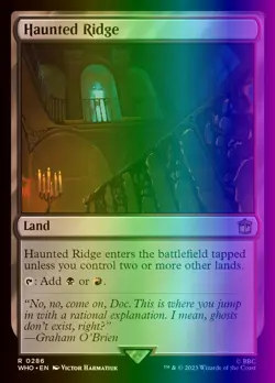 MTG Magic the Gathering Haunted Ridge (286/1448) Doctor Who LP FOIL - Image 1