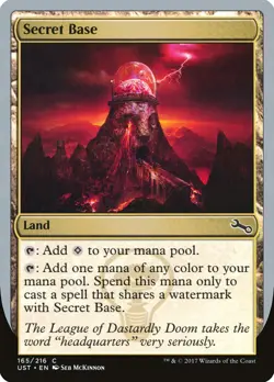 MTG Magic the Gathering Secret Base (165c/288) Unstable LP - Image 1