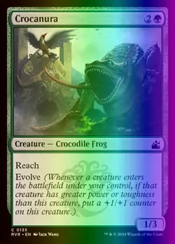 MTG Magic the Gathering Crocanura (135/573) Ravnica Remastered LP FOIL - Image 1